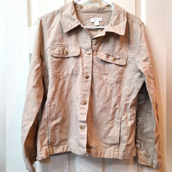 Christopher and Banks Embroidered Long Sleeve Jacket - Picture 2 of 5